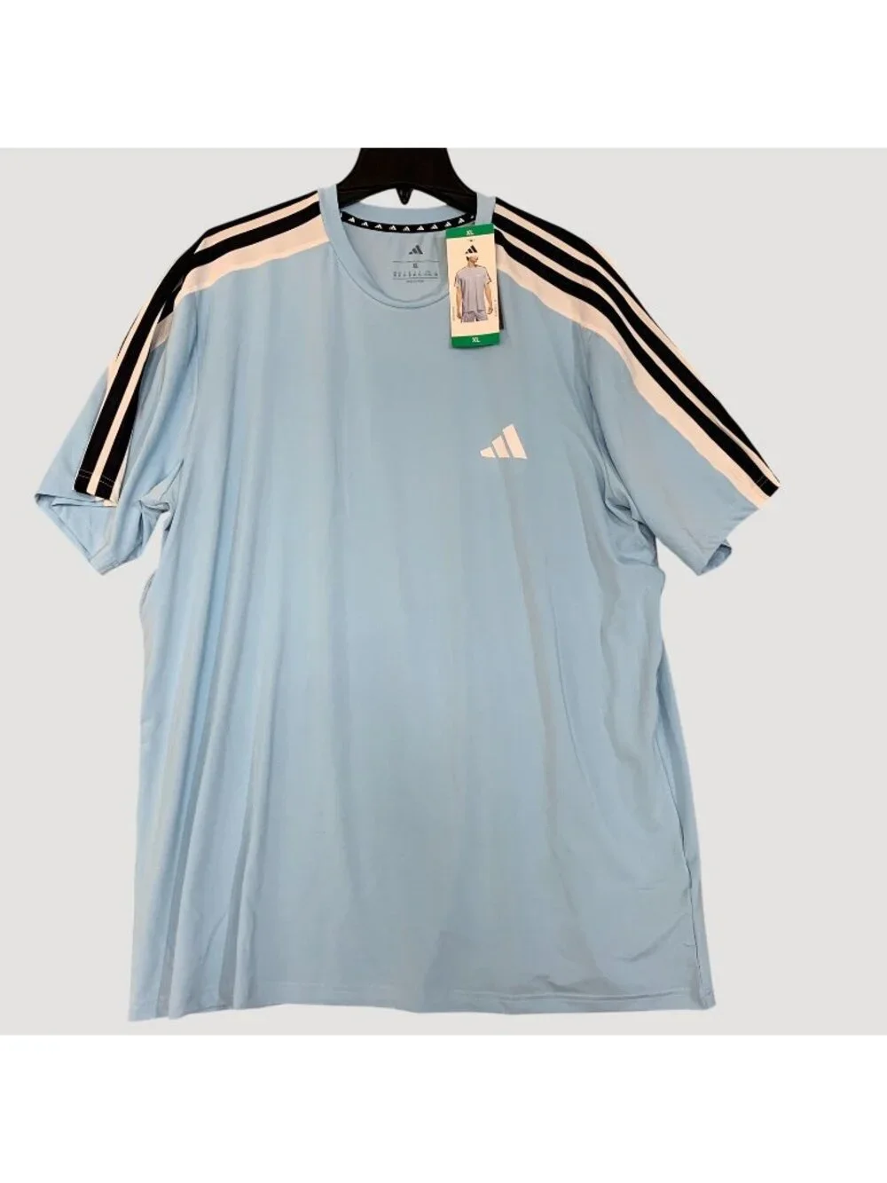 NWT Adidas   Men's XL Active T Shirt Blue